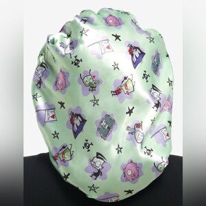 Nickelodeon Invader Zim Reversible Hair Sleep Cap Bonnet- Design #2 New